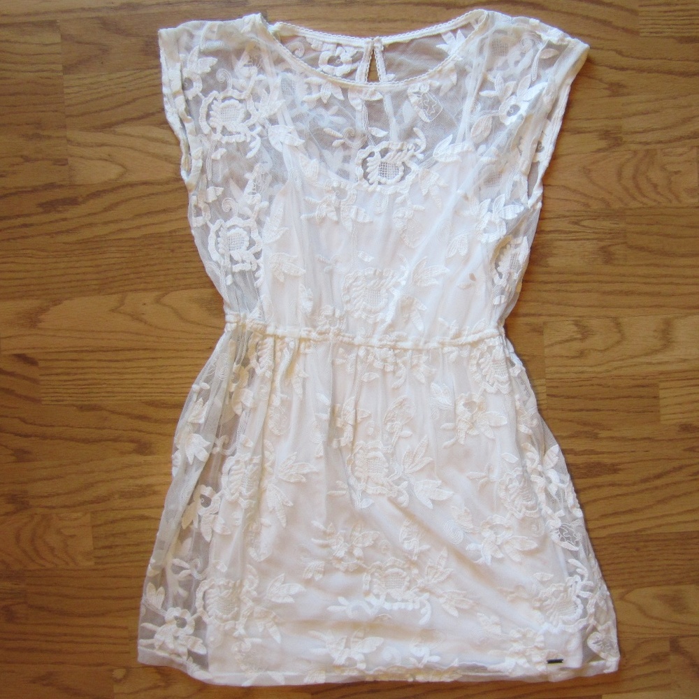 Hollister White Lace Dress